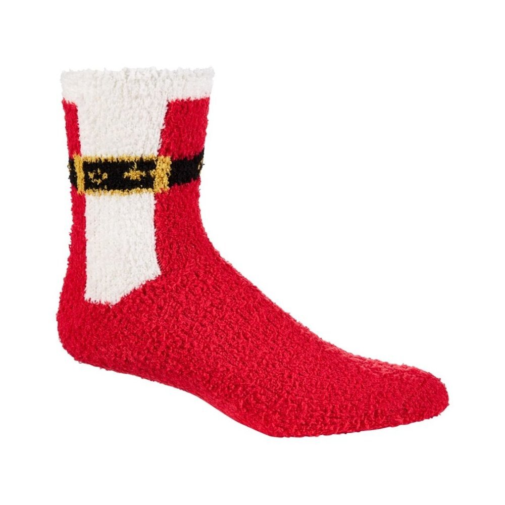 Club Room Men's Cozy Holiday‎ Santa Belt Socks, NWT, One Size